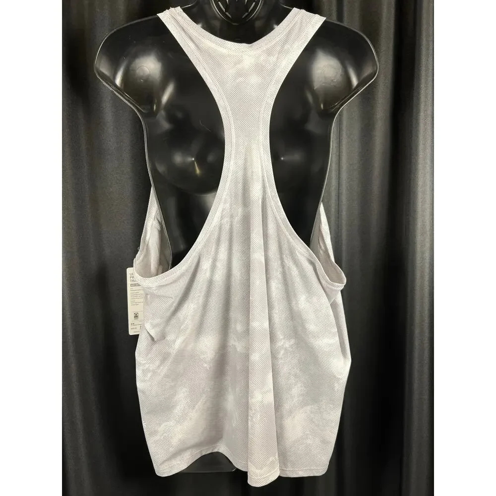 Athleta NWT 2x ultimate printed train tank gray - Picture 2 of 3